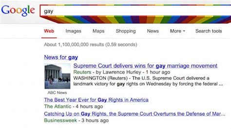 ultimate gay search engine|Google